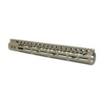 Guntec 15'' .308 Ultra Lightweight Thin M-LOK Handguard w/ Monolithic Top Rail -Flat Dark Earth