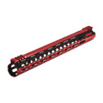 UTG 15" AR15 PRO Ultra Slim M-LOK Free Float Handguard- Black/Red 2 Tone
