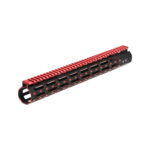 UTG 15" AR15 PRO Super Slim M-LOK Rail, Black & Red 2-Tone