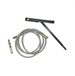 Pull through cleaning cable with Handle and 1 eye included - Threaded 8/32