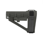 SB Tactical SBA4 AR 5 Position Pistol Stabilizing Brace w/out Tube - Stealth Gray
