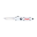 CobraTec 3'' Medium FS-3 OTF Tanto w/ Glass Breaker & Clip -Trump 2024 Fight/White