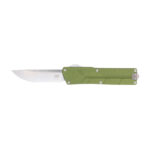 CobraTec Paragon OTF Plain Satin VG-10 SS Blade Auto Knife - OD Green
