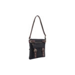 Jesse James Hannah Concealed Carry Lock and Key Crossbody - Black/Coffee