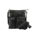 Jesse James Shelby Concealed Carry Lock and Key Crossbody - Black