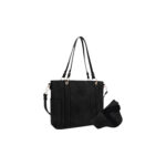 Jesse James Austin Whipstitching Concealed Carry Lock and Key Tote - Black