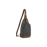 Jesse James Glacier Unisex Canvas Sling Shoulder Concealed Backpack - Gray