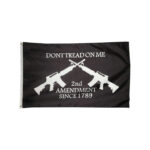 3x5ft 2nd Amendment Don't Tread on Me M16 Crossed Rifles Banner/Flag