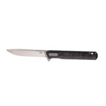 Tekto F2 Bravo Forged Carbon Folding Knife - Silver w/ Silver TI Accents