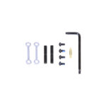 Guntec AR15 Complete Anti-Rotation Trigger/Hammer Pin Set -Anodize Clear