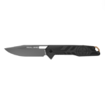 Real Avid RAV-7 Drop Point Folding Carry Knife - Ti Coating/ Black