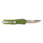 Great Lakes Medium OTF Plain Drop Point Knife - OD Green