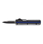 Micro OTF Keychain Knife - Blue Line Flag