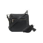 Jessie James Brooklyn Concealed Carry Lock and Key Crossbody- Black