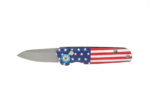 Small Automatic (1.97" Bead Blast) Knife - US Flag
