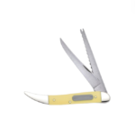 Case Yellow Synthetic Pocket Smooth Fishing Knife  -00120
