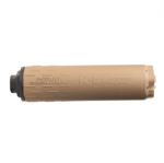 Huxwrx Flow 9k Ti 9MM Silencer FDE 1/2X28 Booster