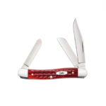 Case Medium Jig Stockman Worn Old Red Bone Pocket Knife - 00786