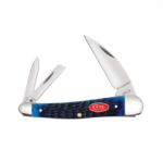 Case Rogers Jig Navy Blue Bone Seahorse Whittler Pocket Knife - 06889