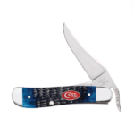Case Rogers Jig Navy Blue Bone RussLock Pocket Knife - 07057