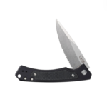 Case Black Anodized Aluminum Pocket Knife w/ Black G10 Inlay Marilla w/ Serrated Blade - 25878