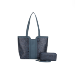 Jessie & James Cassidy Concealed Carry Tooled Tote Bag with Matching Wallet - Teal
